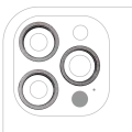 Back Camera Bezel Ring Only Compatible For iPhone 12 Pro Max (Graphite) (3 Piece Set) (10 Pack)