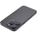 Back Housing W/ Small Pre-Installed Compatible For iPhone 15 Pro (US Version) (Used OEM Pull: Grade B) (Black Titanium)
