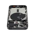 Back Housing W/ Small Pre-Installed Compatible For iPhone 15 Pro (US Version) (Used OEM Pull: Grade B) (Black Titanium)