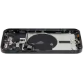 Back Housing W/ Small Pre-Installed Compatible For iPhone 15 Pro (US Version) (Used OEM Pull: Grade B) (Black Titanium)