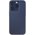 Back Housing W/ Small Pre-Installed Compatible For iPhone 15 Pro (US Version) (Used OEM Pull: Grade B) (Blue Titanium)