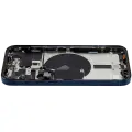 Back Housing W/ Small Pre-Installed Compatible For iPhone 15 Pro (US Version) (Used OEM Pull: Grade B) (Blue Titanium)