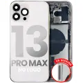 Back Housing W/ Small Components Pre-Installed Compatible For iPhone 13 Pro Max (US Version) (No Logo) (Aftermarket Plus) (Silver)