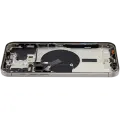 Back Housing W/ Small Pre-Installed Compatible For iPhone 15 Pro Max (US Version) (Used OEM Pull: Grade B) (Natural Titanium)