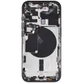 Back Housing W/ Small Pre-Installed Compatible For iPhone 15 Pro (US Version) (Used OEM Pull: Grade A) (Black Titanium)