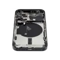 Back Housing W/ Small Pre-Installed Compatible For iPhone 15 Pro (US Version) (Used OEM Pull: Grade A) (Black Titanium)