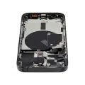 Back Housing W/ Small Pre-Installed Compatible For iPhone 15 Pro (US Version) (Used OEM Pull: Grade A) (Black Titanium)