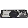 Back Housing W/ Small Pre-Installed Compatible For iPhone 15 Pro (US Version) (Used OEM Pull: Grade A) (Black Titanium)