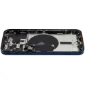 Back Housing W/ Small Pre-Installed Compatible For iPhone 15 Pro (US Version) (Used OEM Pull: Grade A) (Blue Titanium)
