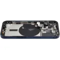 Back Housing W/ Small Pre-Installed Compatible For iPhone 15 Pro (US Version) (Used OEM Pull: Grade A) (Blue Titanium)