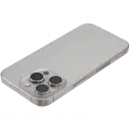Back Housing W/ Small Pre-Installed Compatible For iPhone 15 Pro (US Version) (Used OEM Pull: Grade A) (Natural Titanium)