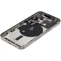 Back Housing W/ Small Pre-Installed Compatible For iPhone 15 Pro (US Version) (Used OEM Pull: Grade A) (Natural Titanium)