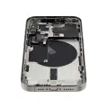 Back Housing W/ Small Pre-Installed Compatible For iPhone 15 Pro (US Version) (Used OEM Pull: Grade A) (Natural Titanium)