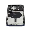 Back Housing W/ Small Pre-Installed Compatible For iPhone 15 Pro Max (US Version) (Used OEM Pull: Grade A) (Blue Titanium)