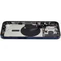 Back Housing W/ Small Pre-Installed Compatible For iPhone 15 Pro Max (US Version) (Used OEM Pull: Grade A) (Blue Titanium)