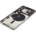 Back Housing W/ Small Pre-Installed Compatible For iPhone 15 Pro Max (US Version) (Used OEM Pull: Grade A) (White Titanium)
