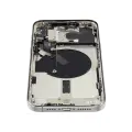 Back Housing W/ Small Pre-Installed Compatible For iPhone 15 Pro Max (US Version) (Used OEM Pull: Grade A) (White Titanium)