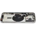 Back Housing W/ Small Pre-Installed Compatible For iPhone 15 Pro Max (US Version) (Used OEM Pull: Grade A) (White Titanium)