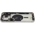 Back Housing W/ Small Pre-Installed Compatible For iPhone 15 Pro Max (US Version) (Used OEM Pull: Grade A) (White Titanium)