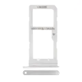 Dual Sim Card Tray Compatible For Samsung Galaxy S7 Edge (White)