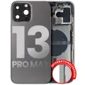 Back Housing W/ Small Components Pre-Installed Compatible For iPhone 13 Pro Max (International Version) (Used OEM Pull: Grade C) (Graphite)