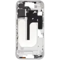 Mid-Frame Housing With Power And Volume Button Compatible For iPhone 16 (US Version) (Used OEM Pull: Grade A) (White)