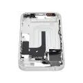 Mid-Frame Housing With Power And Volume Button Compatible For iPhone 16 (US Version) (Used OEM Pull: Grade A) (White)