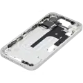 Mid-Frame Housing With Power And Volume Button Compatible For iPhone 16 (US Version) (Used OEM Pull: Grade A) (White)