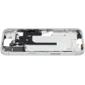 Mid-Frame Housing With Power And Volume Button Compatible For iPhone 16 (US Version) (Used OEM Pull: Grade A) (White)