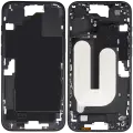 Mid-Frame Housing With Power And Volume Button Compatible For iPhone 16 Plus (US Version) (Used OEM Pull: Grade A) (Black)