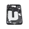 Mid-Frame Housing With Power And Volume Button Compatible For iPhone 16 Plus (US Version) (Used OEM Pull: Grade A) (Black)