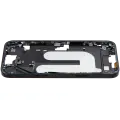 Mid-Frame Housing With Power And Volume Button Compatible For iPhone 16 Plus (US Version) (Used OEM Pull: Grade A) (Black)