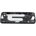Mid-Frame Housing With Power And Volume Button Compatible For iPhone 16 Plus (US Version) (Used OEM Pull: Grade A) (Black)