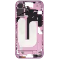 Mid-Frame Housing With Power And Volume Button Compatible For iPhone 16 Plus (US Version) (Used OEM Pull: Grade A) (Pink)
