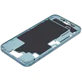 Mid-Frame Housing With Power And Volume Button Compatible For iPhone 16 Plus (US Version) (Used OEM Pull: Grade A) (Teal)