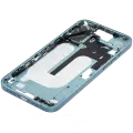Mid-Frame Housing With Power And Volume Button Compatible For iPhone 16 Plus (US Version) (Used OEM Pull: Grade A) (Teal)