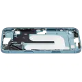 Mid-Frame Housing With Power And Volume Button Compatible For iPhone 16 Plus (US Version) (Used OEM Pull: Grade A) (Teal)