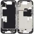 Mid-Frame Housing With Power And Volume Button Compatible For iPhone 16 Pro (US Version) (Used OEM Pull: Grade A) (Black Titanium)