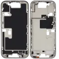Mid-Frame Housing With Power And Volume Button Compatible For iPhone 16 Pro (US Version) (Used OEM Pull: Grade A) (Natural Titanium)