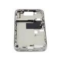 Mid-Frame Housing With Power And Volume Button Compatible For iPhone 16 Pro (US Version) (Used OEM Pull: Grade A) (Natural Titanium)
