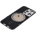 Back Glass With Steel Plate With MagSafe Magnet Pre-Installed Compatible For iPhone 15 Pro (No Logo) (White Titanium)