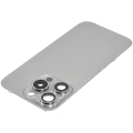 Back Glass With Steel Plate With MagSafe Magnet Pre-Installed Compatible For iPhone 15 Pro (No Logo) (Natural Titanium)