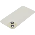 Back Glass With Steel Plate With MagSafe Magnet Pre-Installed Compatible For iPhone 15 (No Logo) (Yellow)