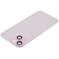 Back Glass With Steel Plate With MagSafe Magnet Pre-Installed Compatible For iPhone 15 (No Logo) (Pink)