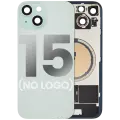 Back Glass With Steel Plate With MagSafe Magnet Pre-Installed Compatible For iPhone 15 (No Logo) (Green)