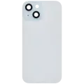 Back Glass With Steel Plate With MagSafe Magnet Pre-Installed Compatible For iPhone 15 (No Logo) (Blue)