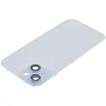 Back Glass With Steel Plate With MagSafe Magnet Pre-Installed Compatible For iPhone 15 (No Logo) (Blue)