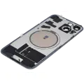 Back Glass With Steel Plate With MagSafe Magnet Pre-Installed Compatible For iPhone 15 (No Logo) (Blue)