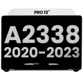 Complete LCD Display Assembly Compatible For MacBook Pro 13" (A2338 / Late 2020, A2338 / Late 2023) (M1 / M2) (Used OEM Pull: Grade A) (Silver)