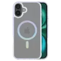 Case Slim Trance Octave tpu pc iphone 16 plus magsafe Pink/Teal 01 